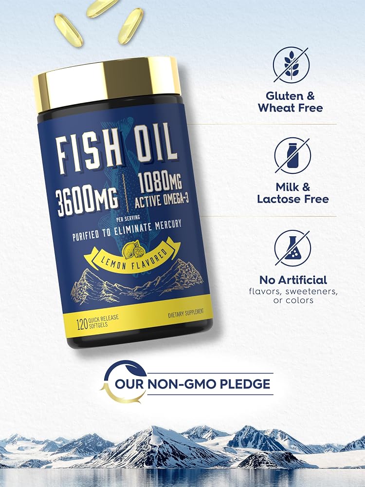 Carlyle Fish Oil 3600mg Omega 3 - 120 Softgels - image 5