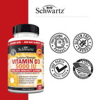 BioSchwartz Vitamin D3 5000 IU Immune Support - 360 Softgels - image 6