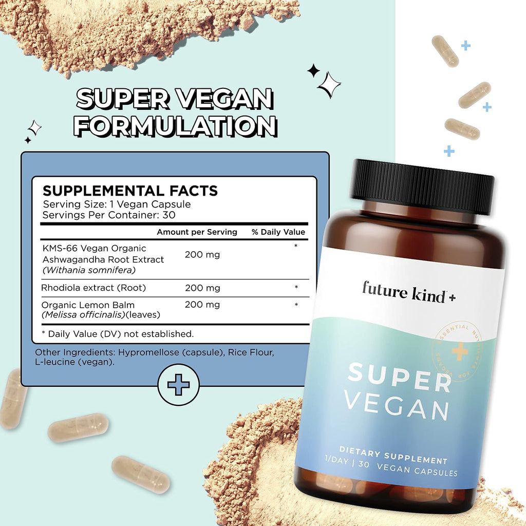 Future Kind Vegan Mood & Energy Support Formula - 60 Capsules - image 3