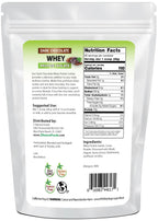 Z Natural Foods Whey Protein Isolate- Grass-Fed, No Sugar