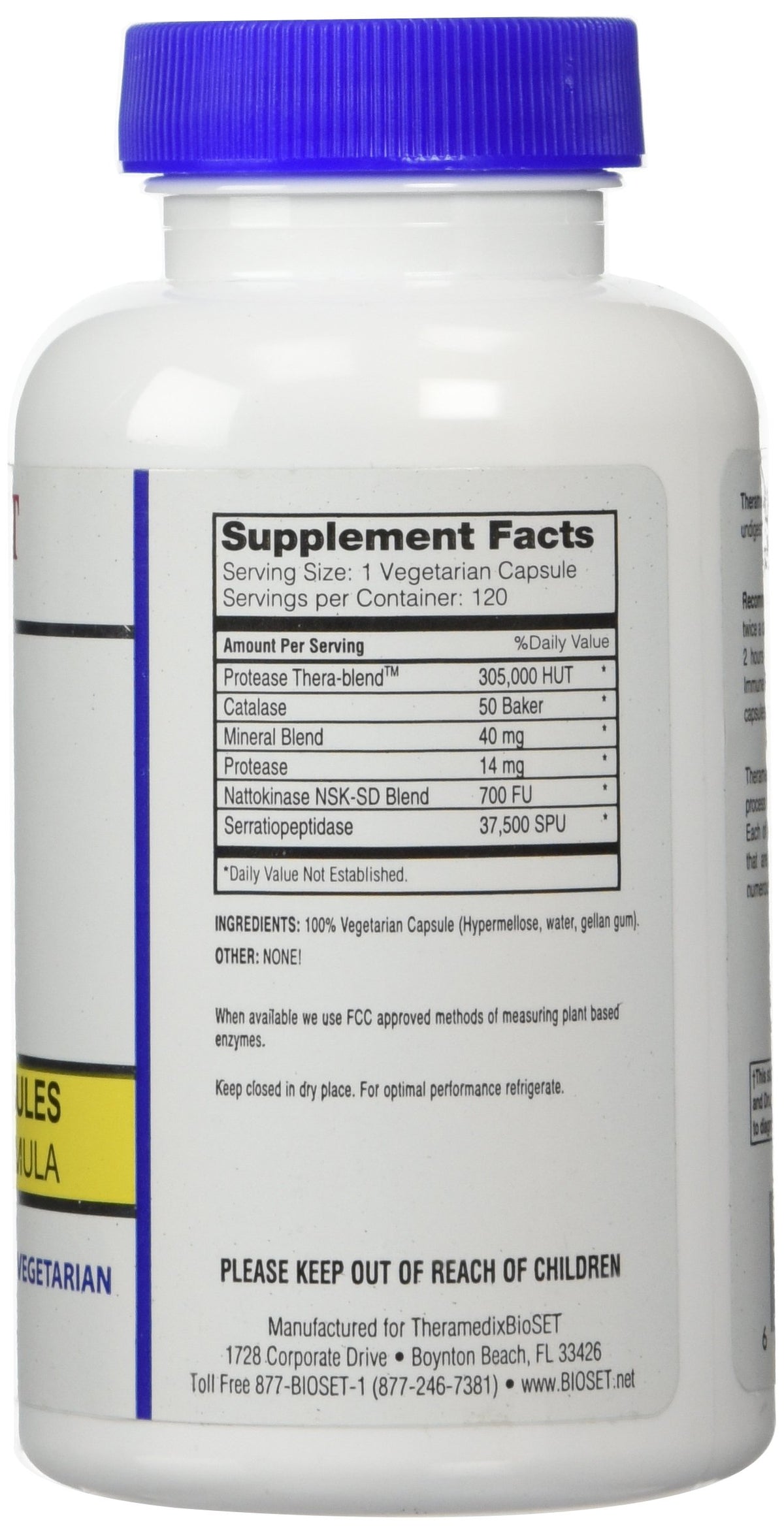 Theramedix BioSet Immune Support - 120 Vegetarian Capsules - image 2