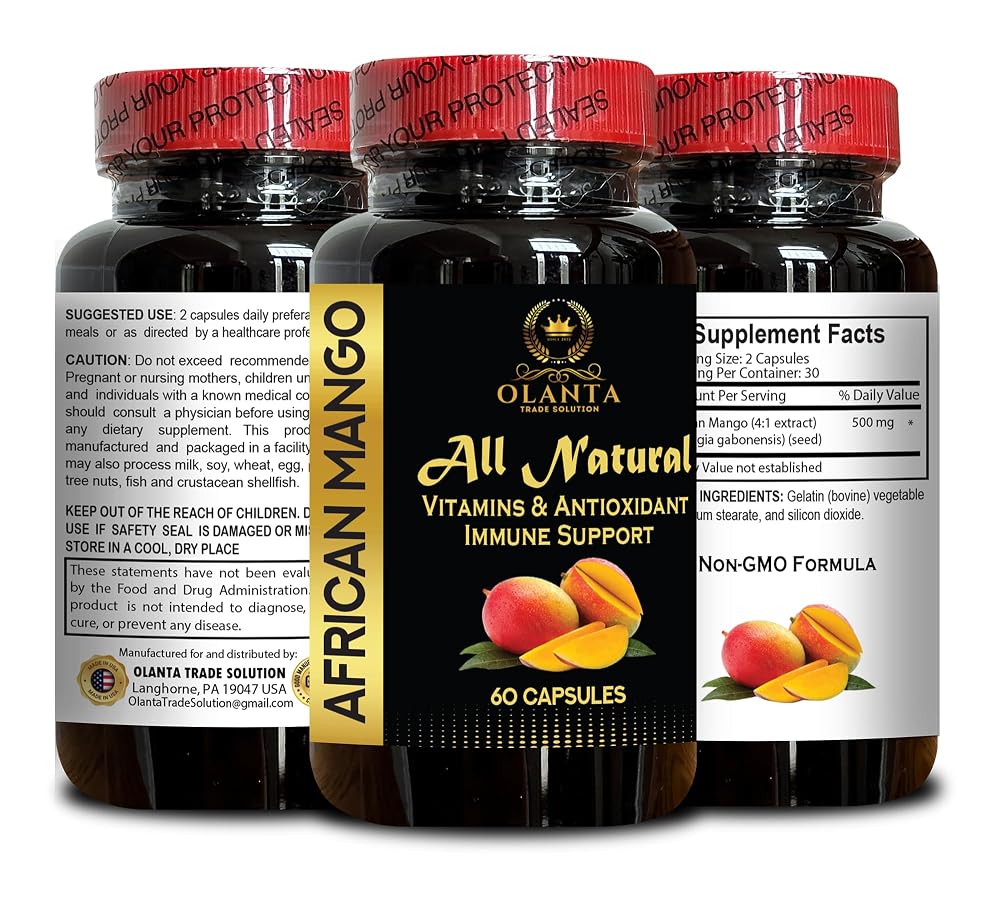 OLANTA TRADE SOLUTION African Mango Extract Supplement - 60 Capsules - image 2