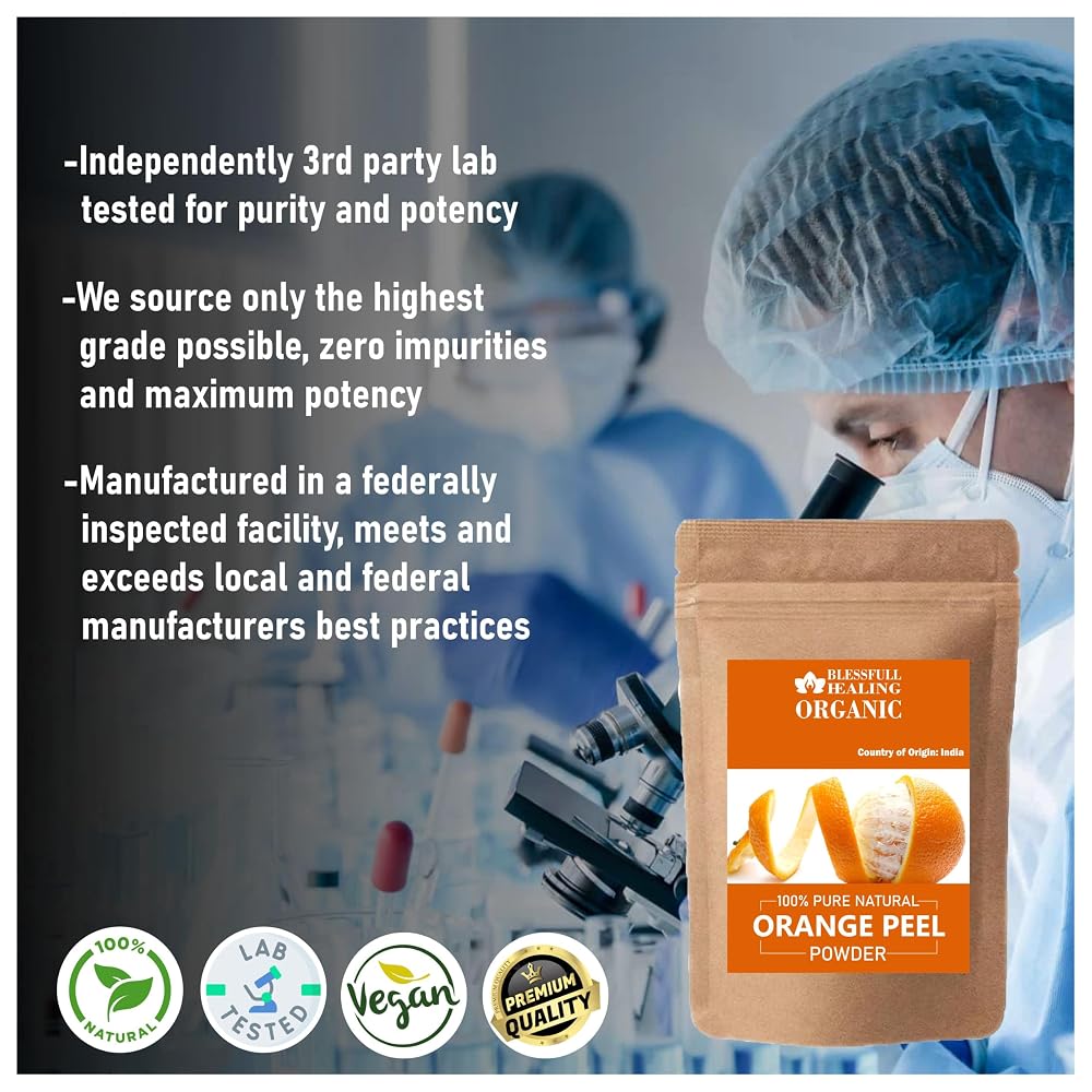 Blessfull Healing Organic Orange Peel Powder - 200g - image 3