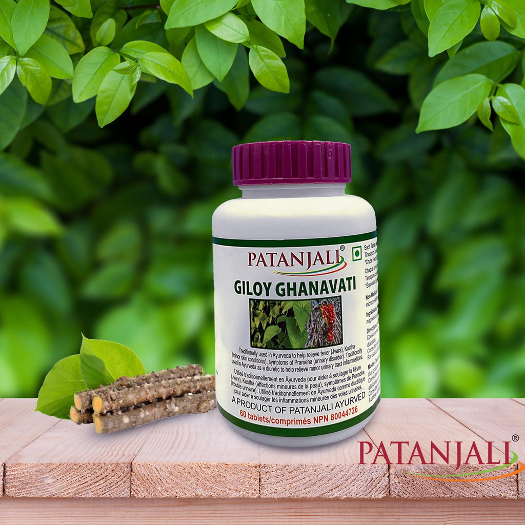 Patanjali Giloy Ghanvati Herbal Tablets - 180 Count (Pack of 3) - image 6