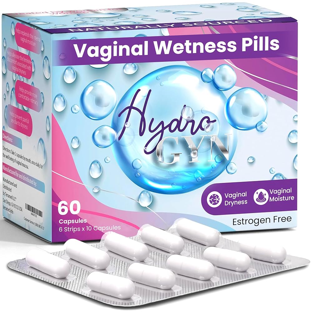 Terramed Hydro Gyn Vaginal Moisturizer Pills with Slippery Elm - 60 Capsules