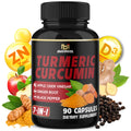 BMVINVOL Turmeric Curcumin 95% with Ginger & Black Pepper - 90 Capsules