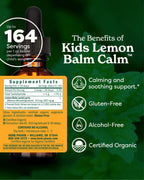 Herb Pharm Kids Lemon Balm Calm Organic Herbal Tincture - 1 fl oz - image 2