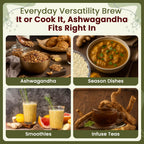 Organic Way Ashwagandha Root Cut & Sifted (Withania somnifera)