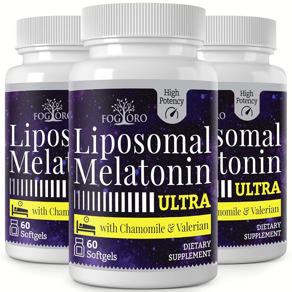 Fogoro Melatonin 60mg-Fall Asleep Faster, Stay Asleep Longer,High Dose