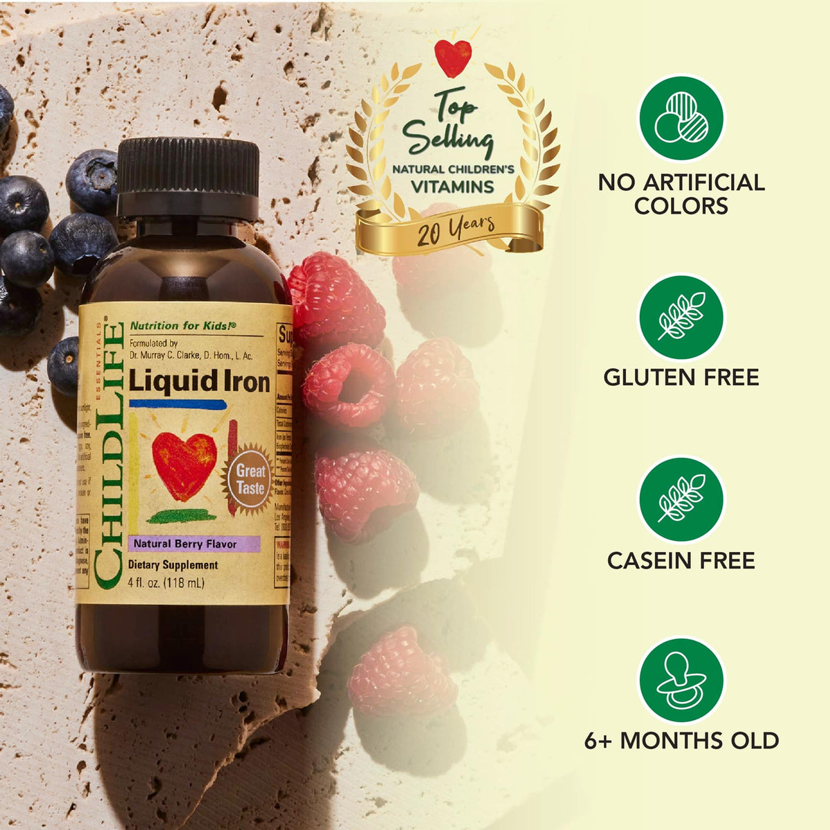 ChildLife Essentials Liquid Iron for Kids, Berry - 4 Fl Oz - image 4