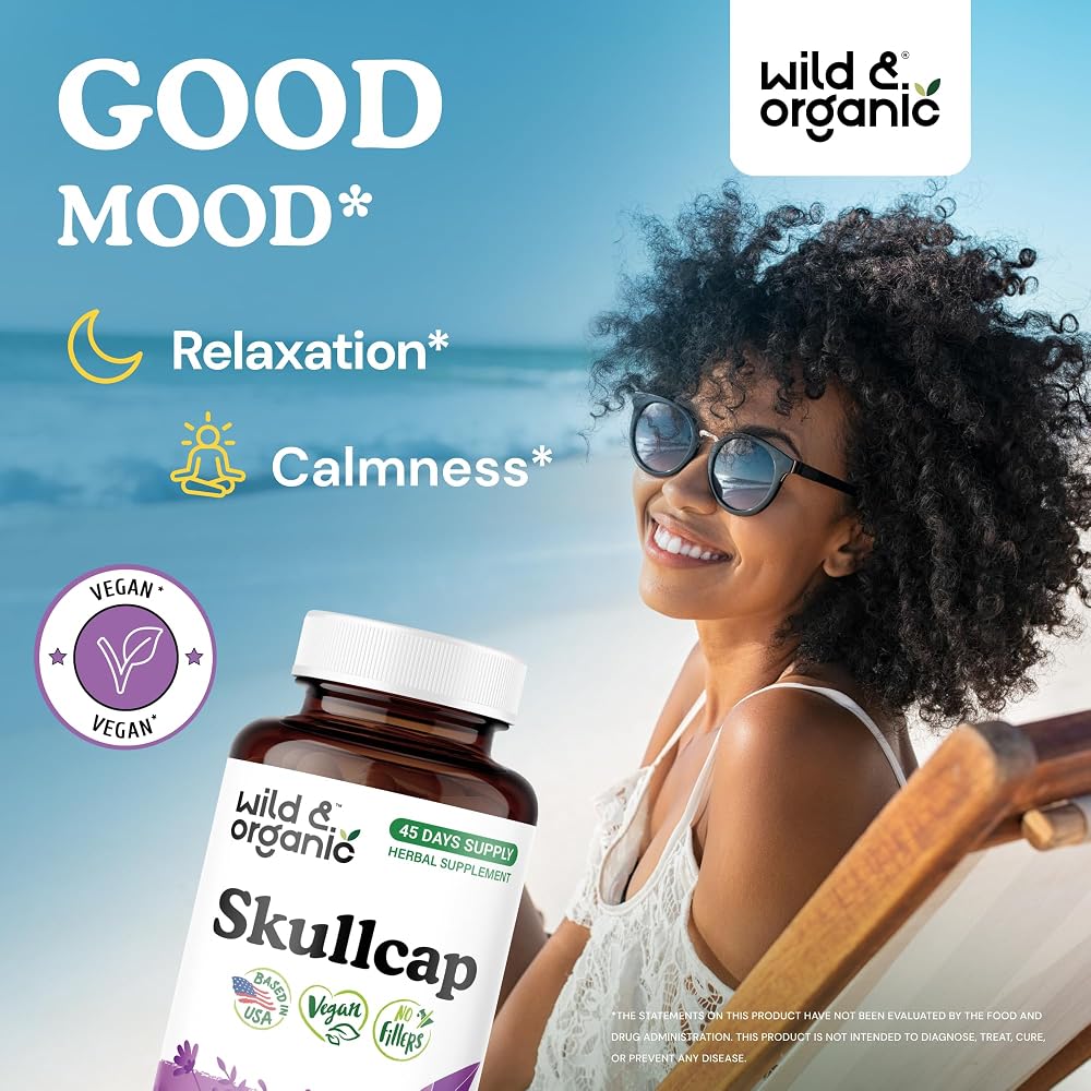 Wild & Organic Skullcap Capsules