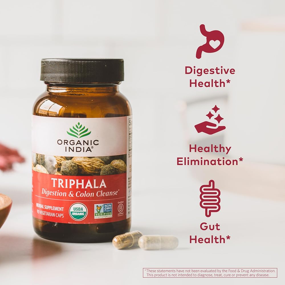 Organic India Triphala Capsules Digestive Support - 180 Capsules - image 3