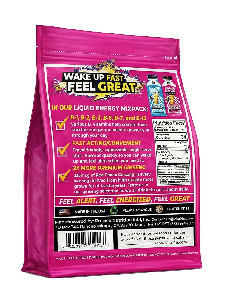 VITAL 4U Liquid Energy Shot Coffee & Chocolate Cherry - 24 ct - image 2