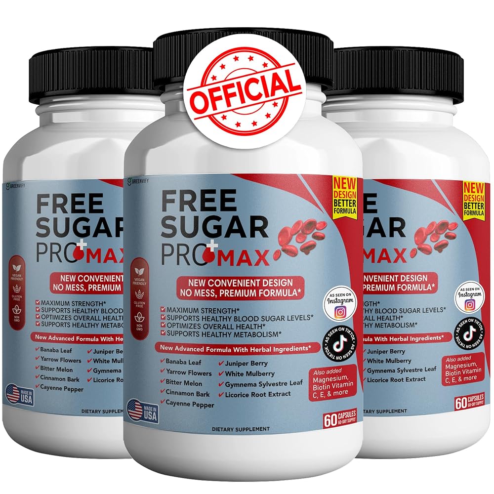 GREENVIFY Free Sugar Pro Max All Natural Formula to Maintain Healthy