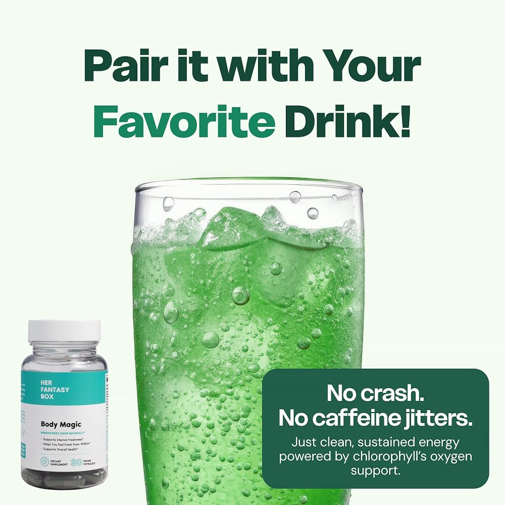 Her Fantasy Box Body Magic Chlorophyll Capsules - 30 Vegan Capsules