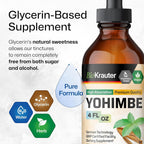 BIO KRAUTER Yohimbe Tincture - Organic Yohimbe Bark Liquid Extract