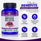 THE FOOD MOVEMENT CO. Irish Sea Moss Prebiotic - 60 Vegetarian Capsules - image 2