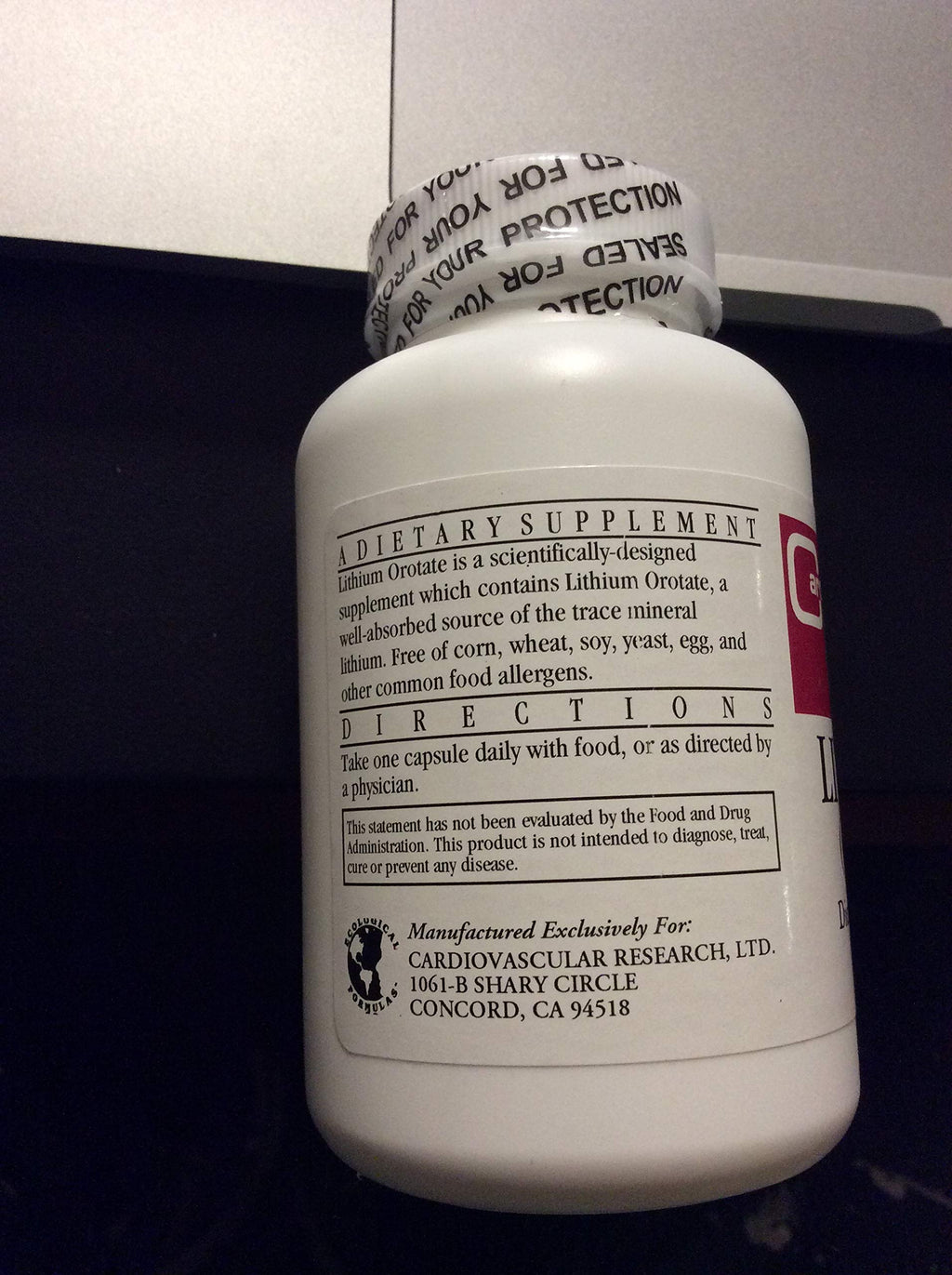 Ecological Formulas Lithium Orotate Trace Mineral - 90 Capsules - image 2