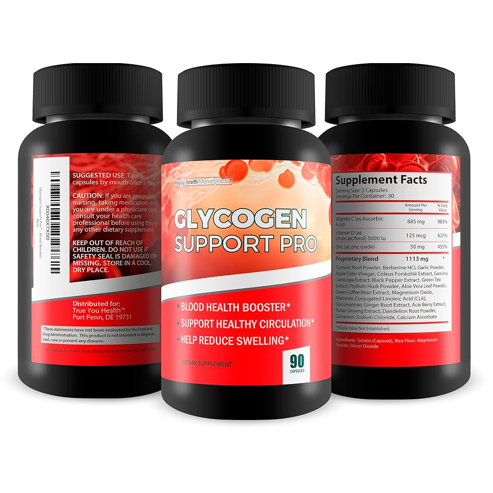 Happy Health Marketplace Glycogen Support Pro Blood Health - 90 Capsules - image 4