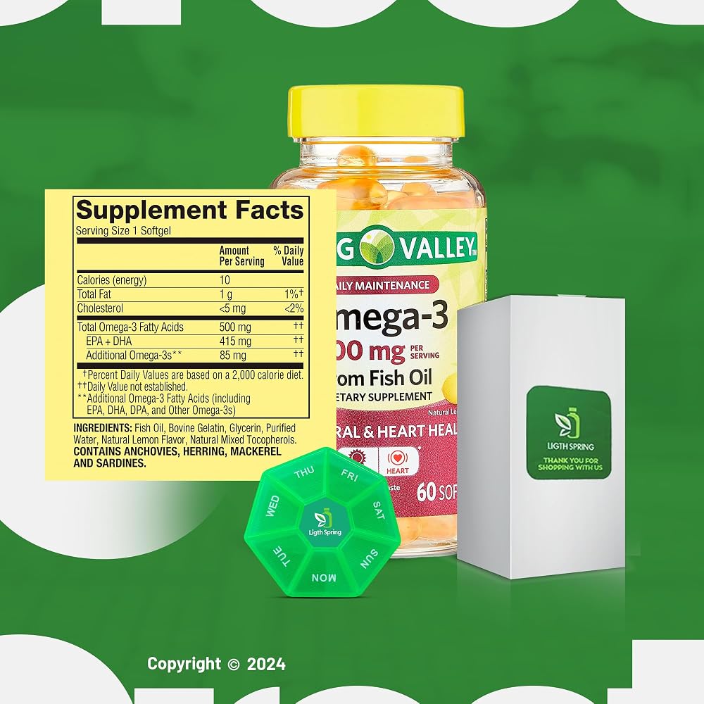 LightSpring Omega-3 Fish Oil 500 mg - 60 Softgels - image 7