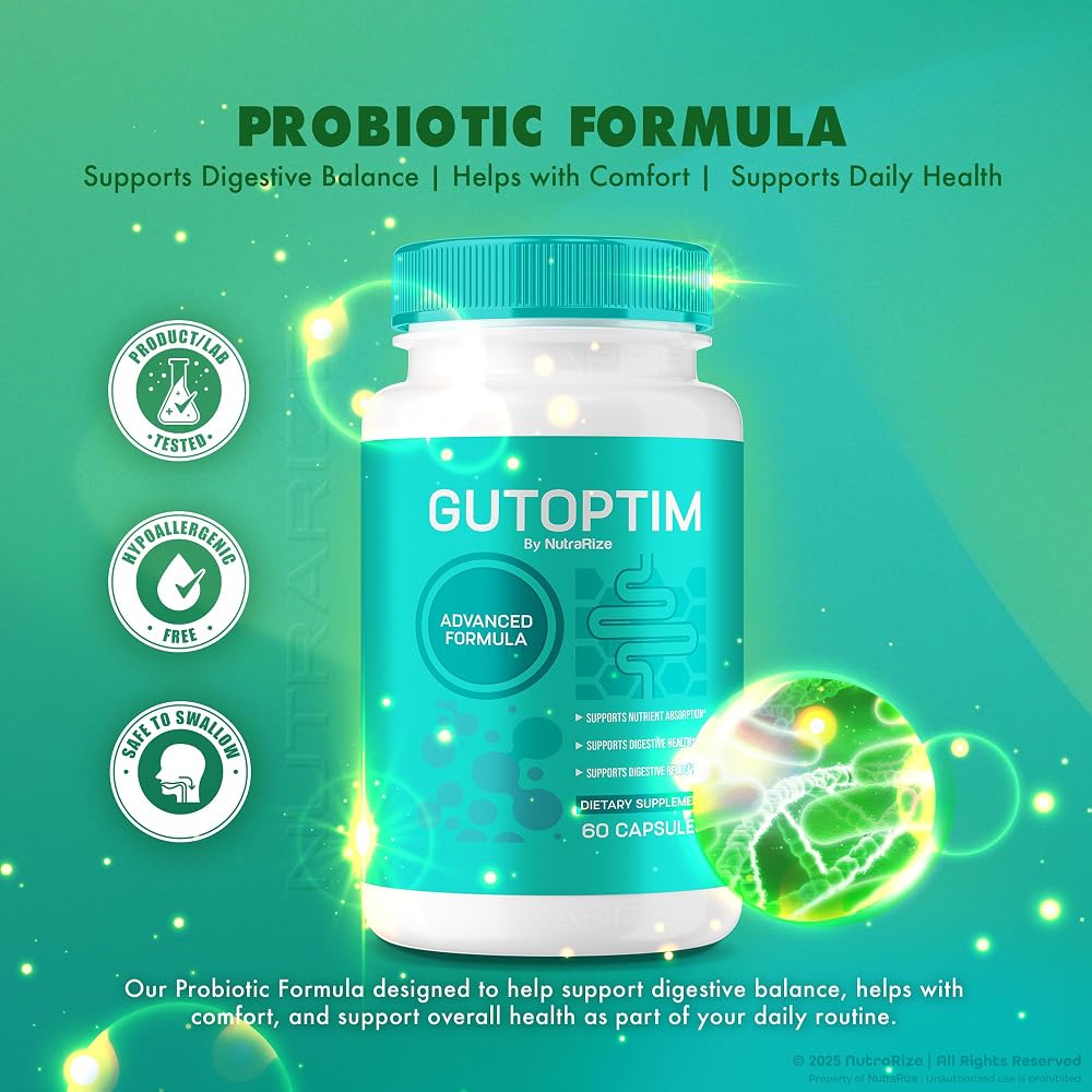 NutraRize GutOptim Advanced Formula Capsules for Gut Health - 180 Capsules - image 3