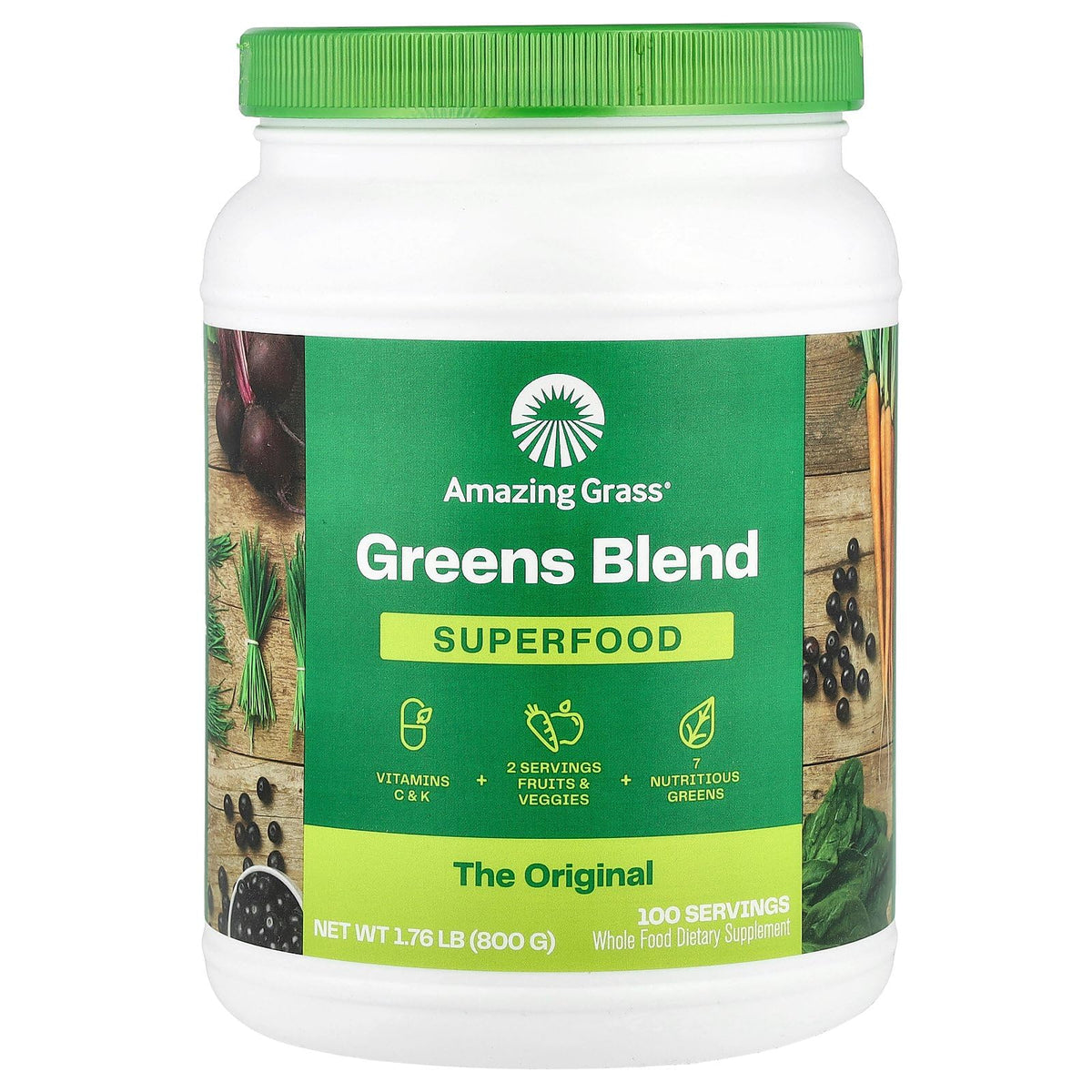 Amazing Grass Green SuperFood Original Powder - 28.2 oz
