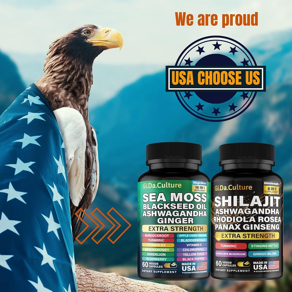 Gi.Da.Culture Shilajit and Sea Moss Combo - Sea Moss and Shilajit