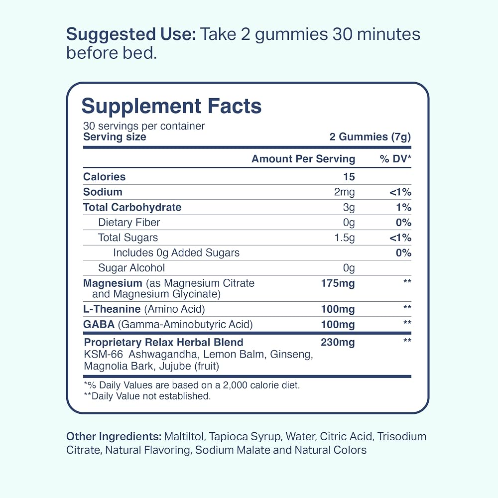 Sleep Is The Foundation Magnesium Gummies for Sleep - 60 Gummies - image 4