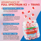 Nextdia Vitamin K2 Gummies for Adults Sugar Free