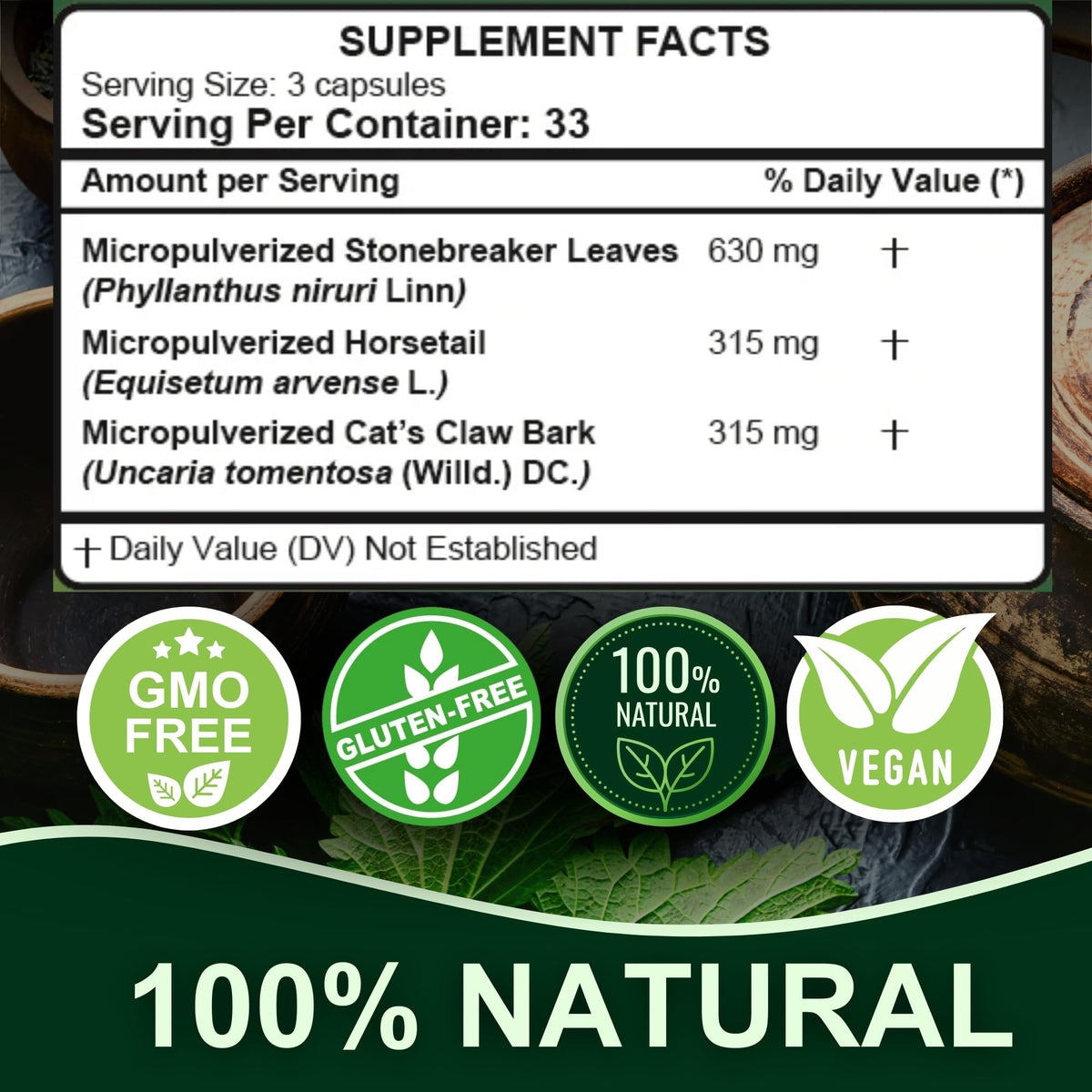 Hanan Riñosan Herbal Supplement with Chanca Piedra - 100 Capsules - image 5