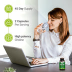Nested Naturals Choline Bitartrate 500mg - 180 Capsules - image 2