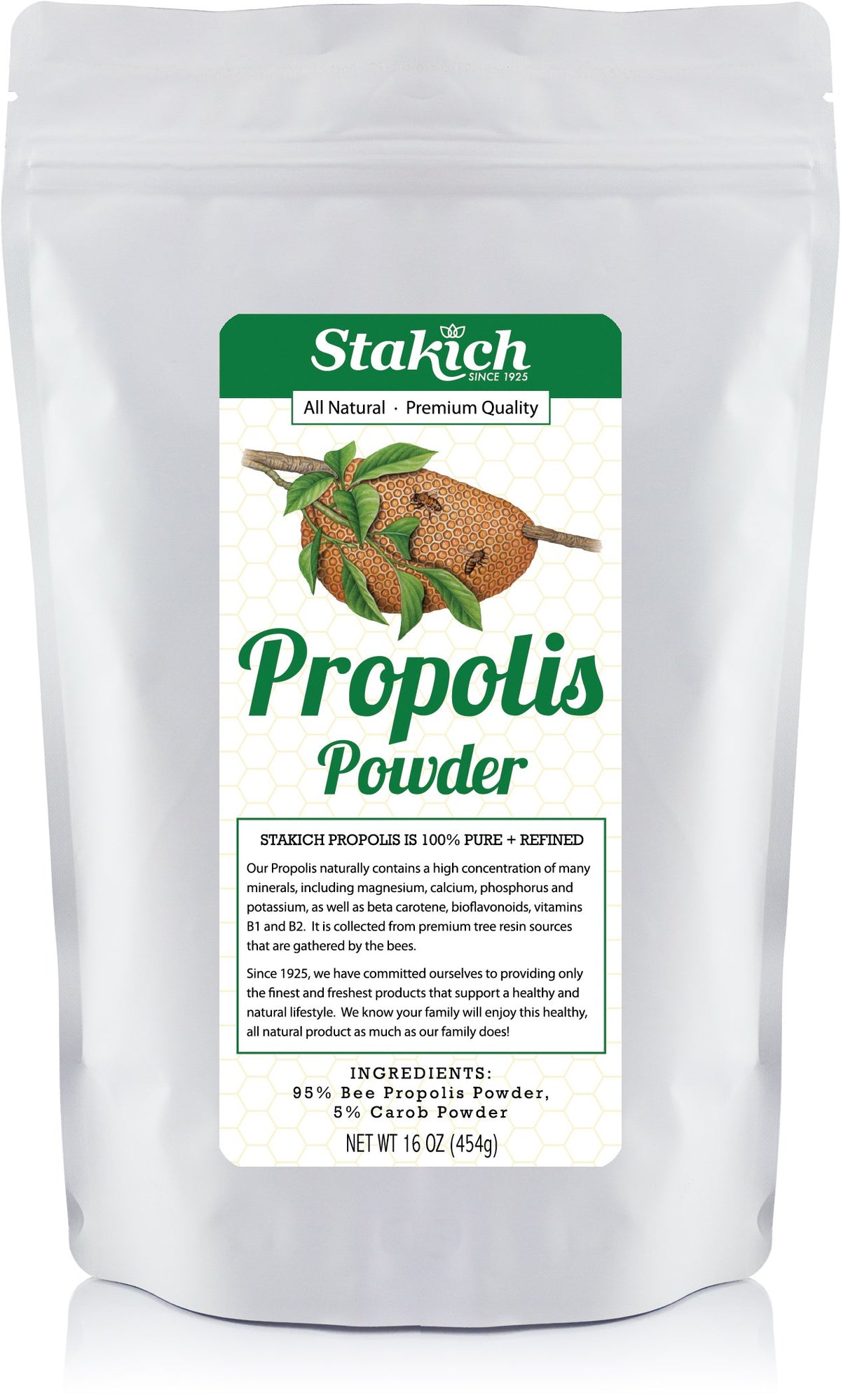 Stakich Propolis Powder - Pure, Natural