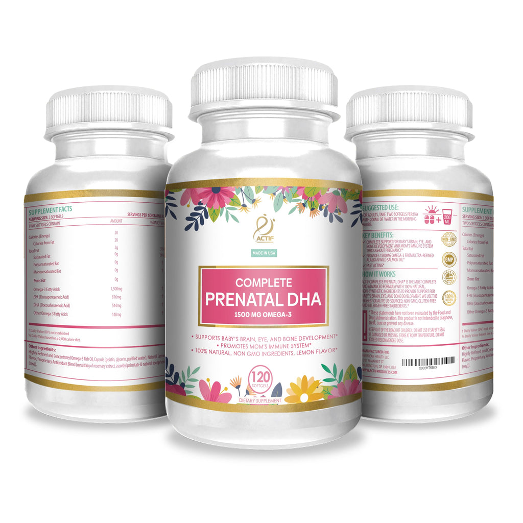 ACTIF Complete Prenatal DHA Omega-3 - 90 Gummies - image 5