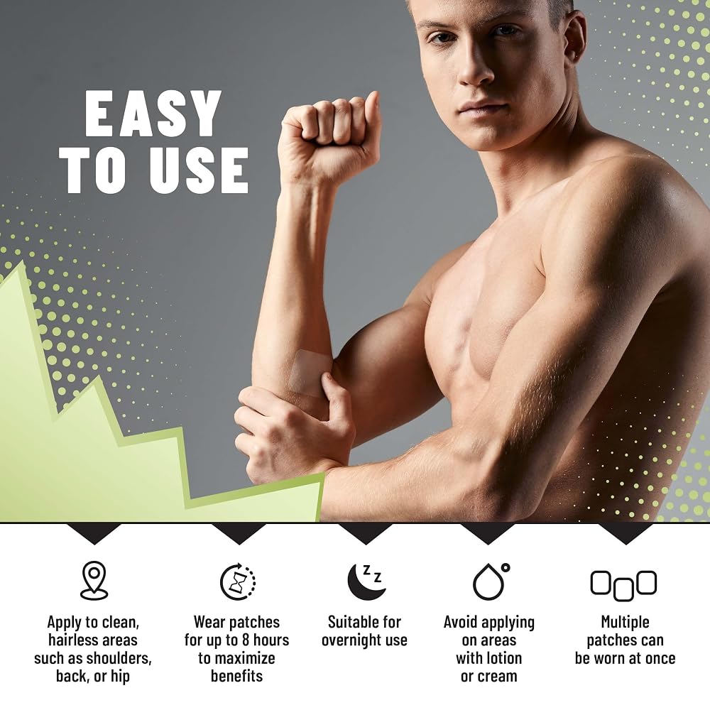 TOLEVITA Post Workout Muscle Recovery Patches with Vitamin C - 36 Patches - image 5