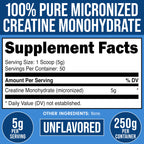 Bucked Up Pure Micronized Creatine Monohydrate Powder - 50 Servings - image 2