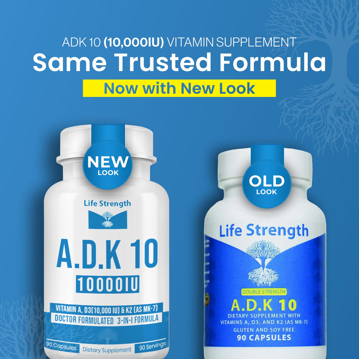 LifeStrength ADK 10 Double Strength 90 CT Physician Formulated