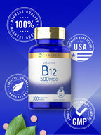 Carlyle Vitamin B-12 500mcg - 300 Tablets - image 5
