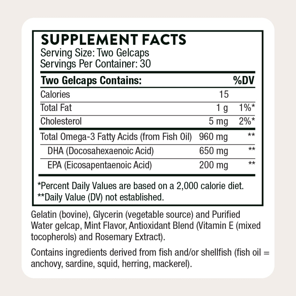 THORNE Advanced DHA Omega-3 Fish Oil Supplement - 60 Softgels - image 5