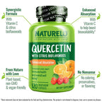NATURELO Quercetin Citrus Bioflavonoid Complex - 240 Vegetarian Capsules - image 4