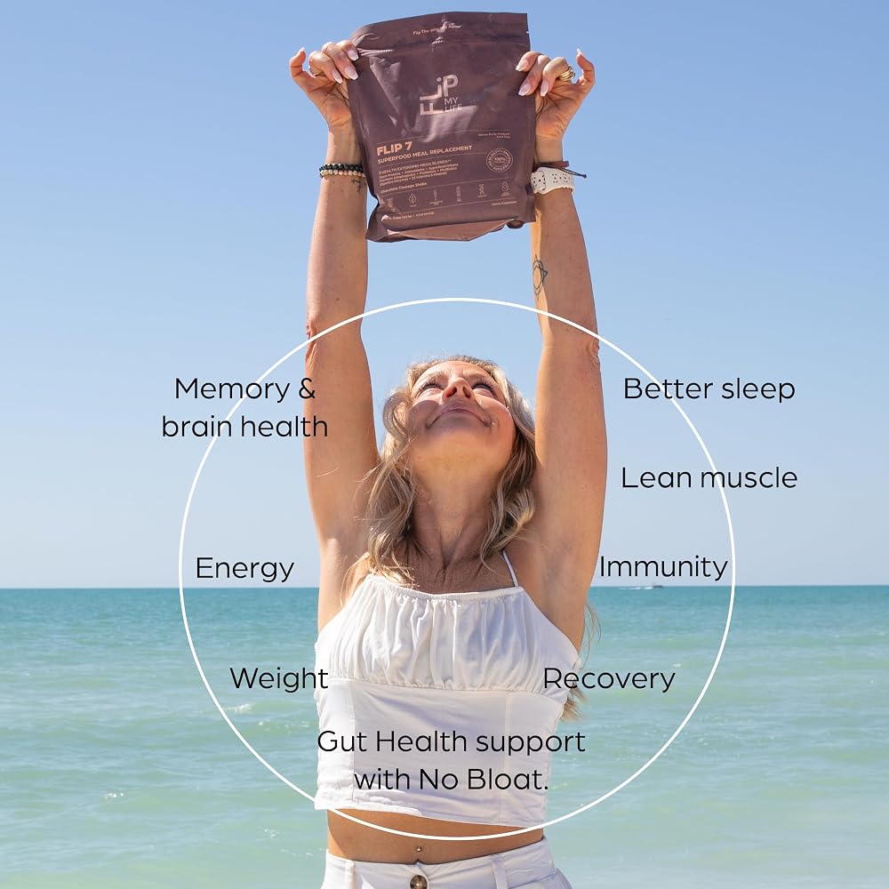 Flip My Life, Flip 7 Natural SuperFood, Plant-Based Protein, Complete