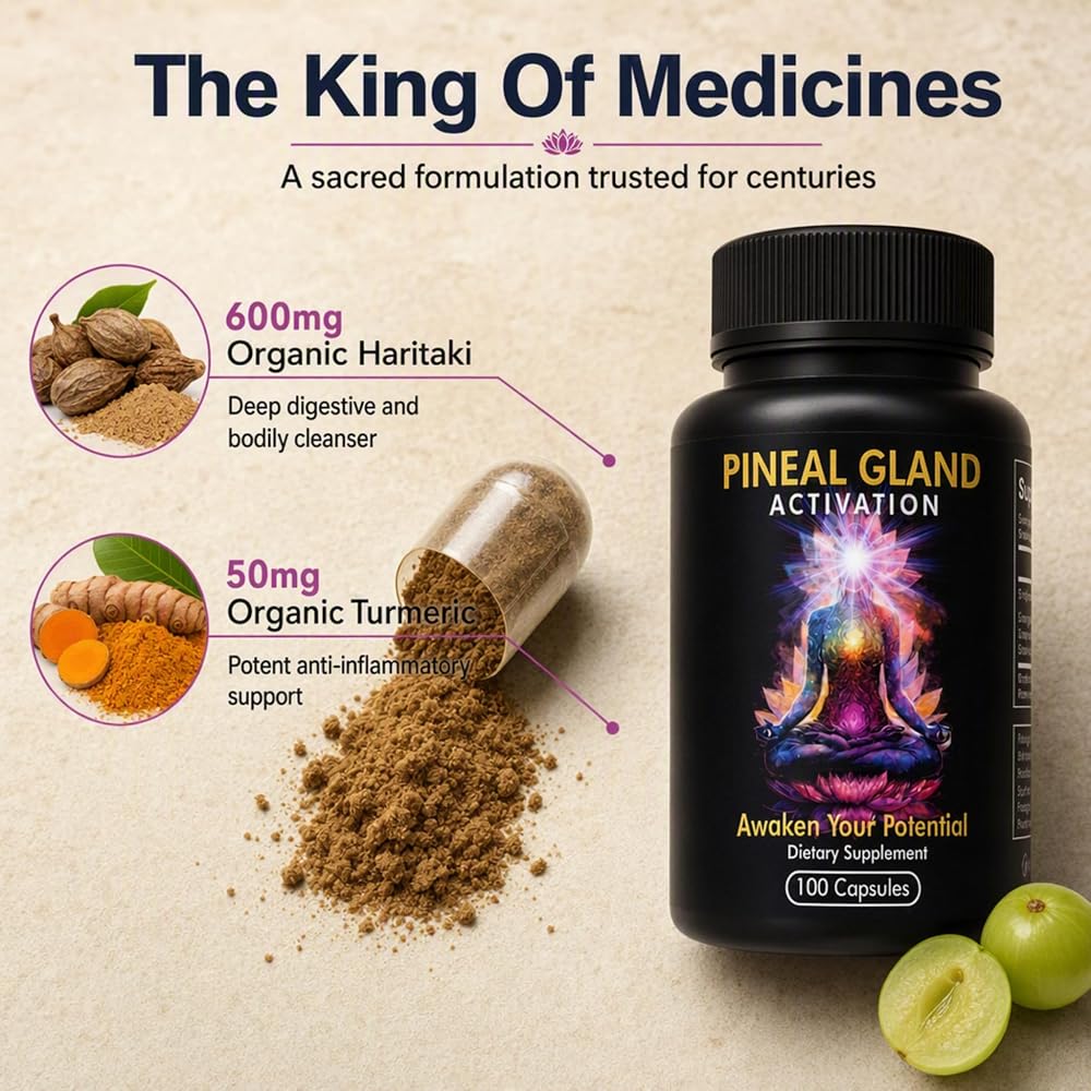 Kailash Herbals Haritaki Pineal Gland Activation Supplement - 100 Capsules - image 5