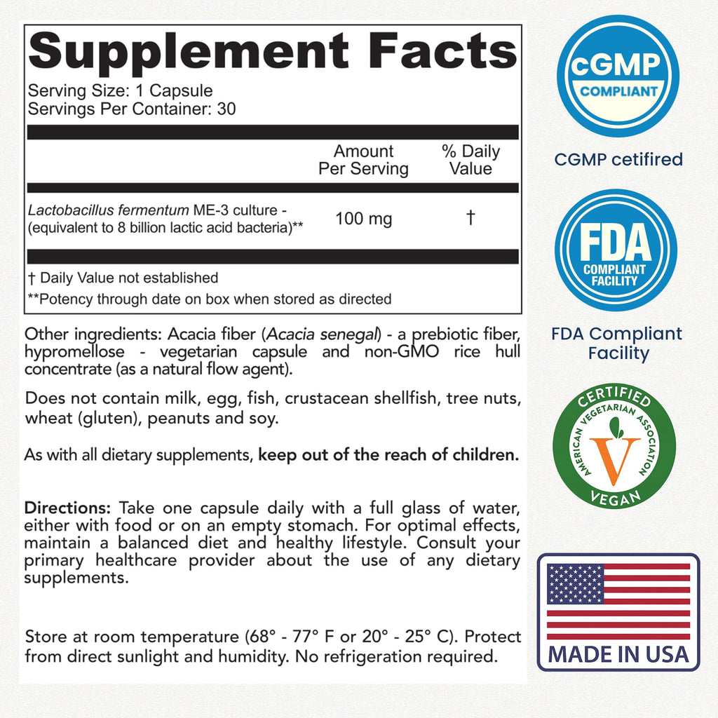 Reg'Activ Essential ME-3 Glutathione Probiotic - 30 Vegan Capsules - image 7