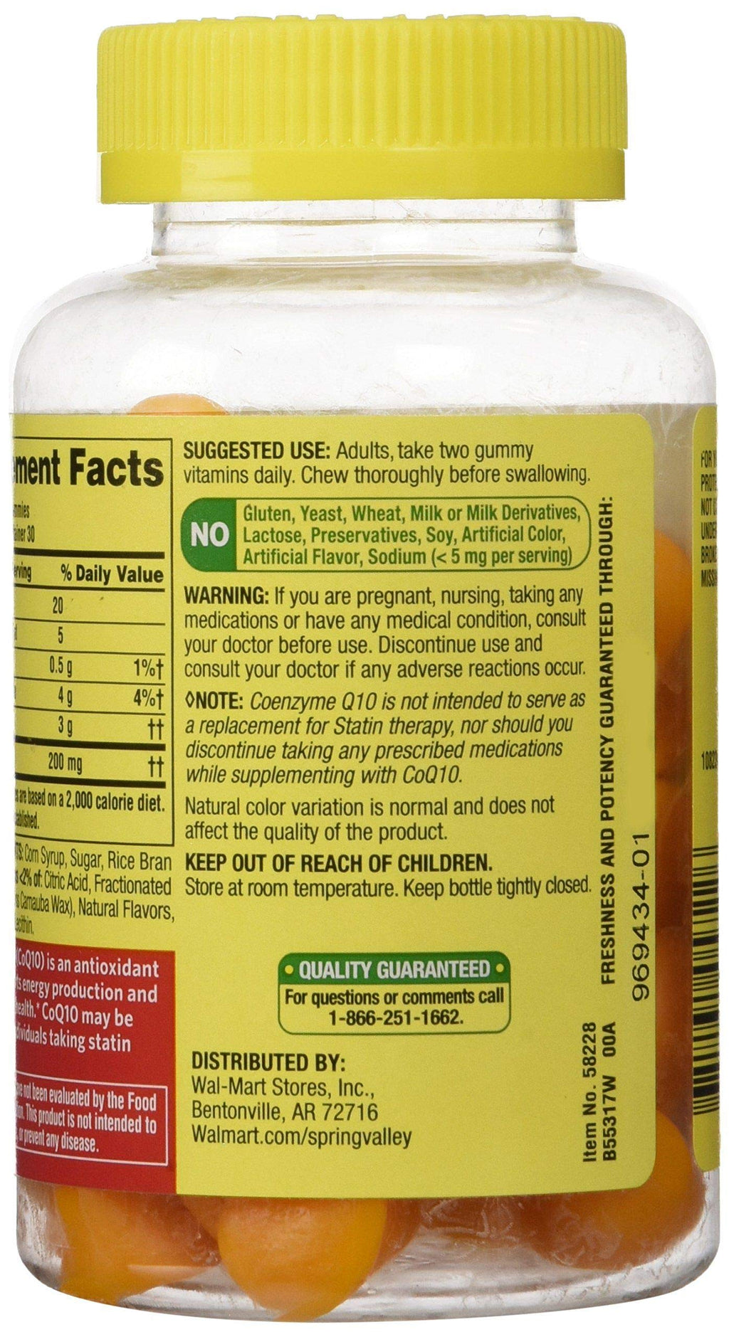 Spring Valley CoQ-10 200 mg Gummies for Heart Health - 60 Gummies - image 2