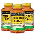 MASON NATURAL Folic Acid 800 mcg Prenatal Support - 300 Tablets