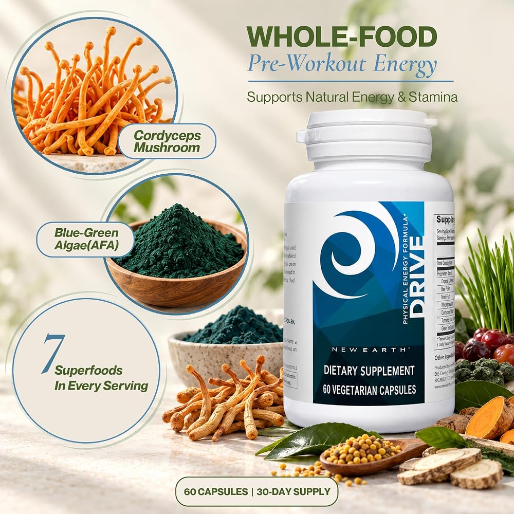 New Earth Drive Natural Pre Workout with Cordyceps - image 4