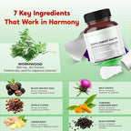 PeakPury Wormwood Complex 1,500 mg with Black Walnut - 150 Capsules - image 4