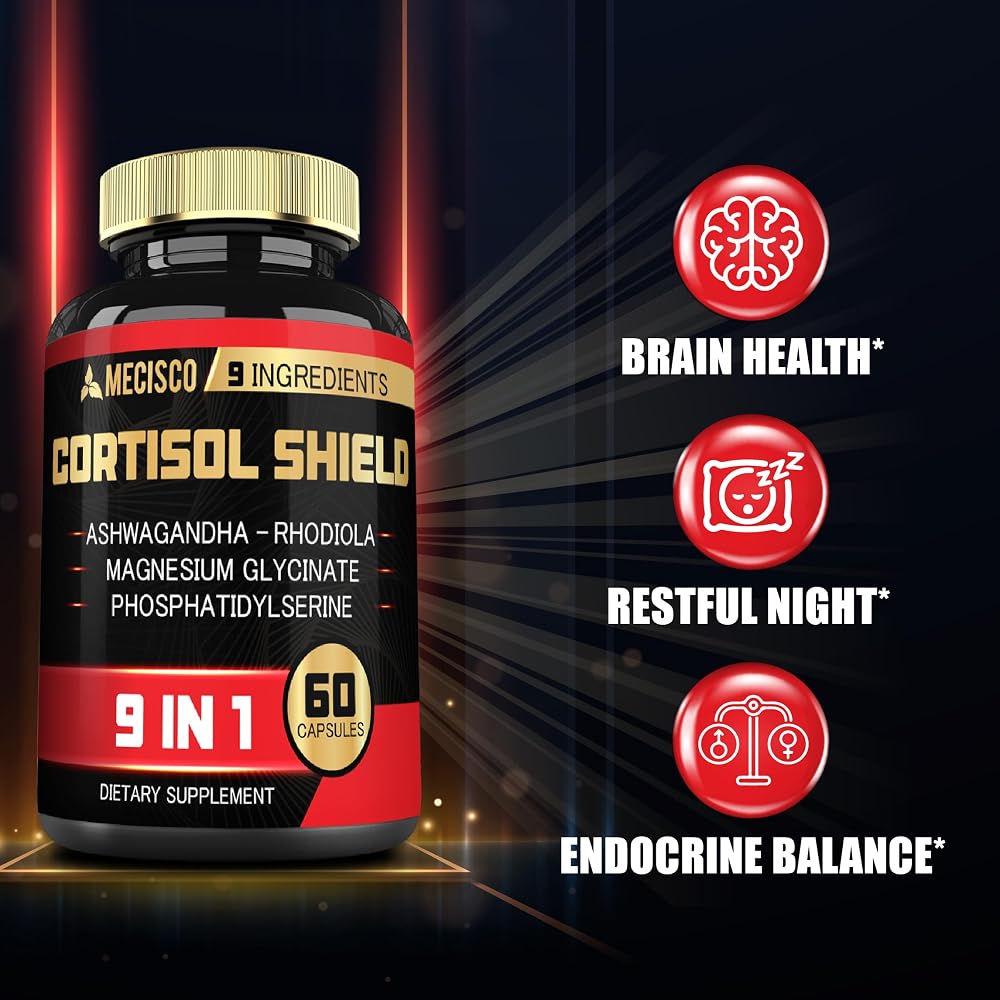 Mecisco 9in1 Cortisol Shield Ashwagandha & Magnesium - 60 Capsules - image 3