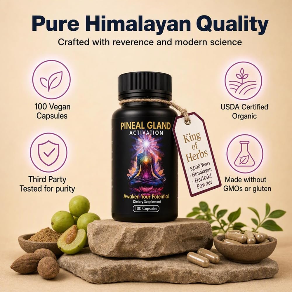 Kailash Herbals Haritaki Pineal Gland Activation Supplement - 100 Capsules - image 4