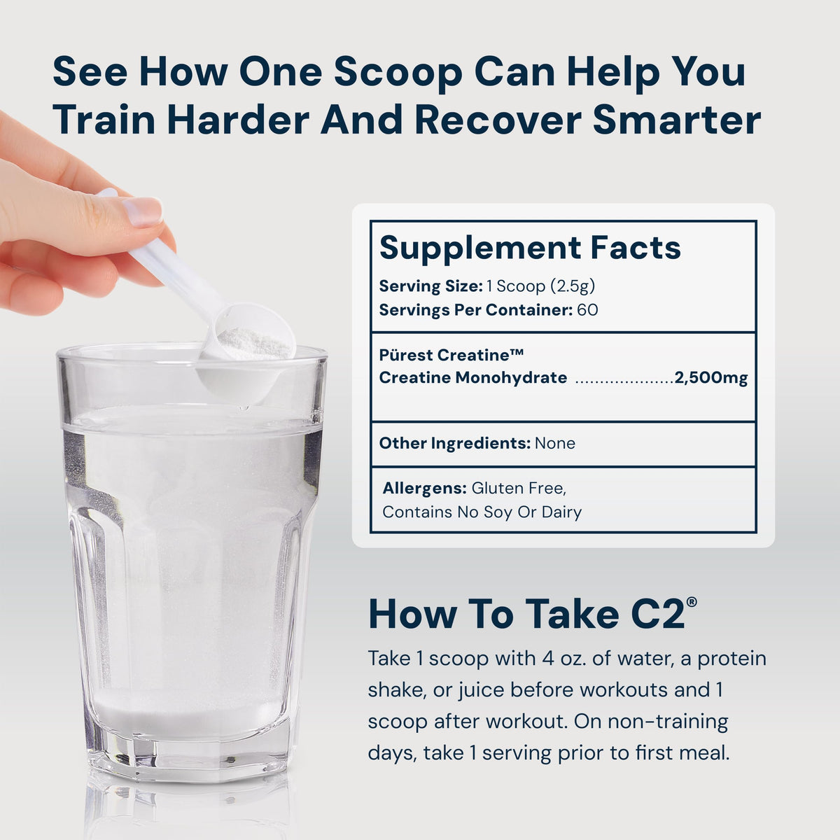 HPN C2 Creapure Creatine Monohydrate for Strength & Recovery - 60 Servings - image 3