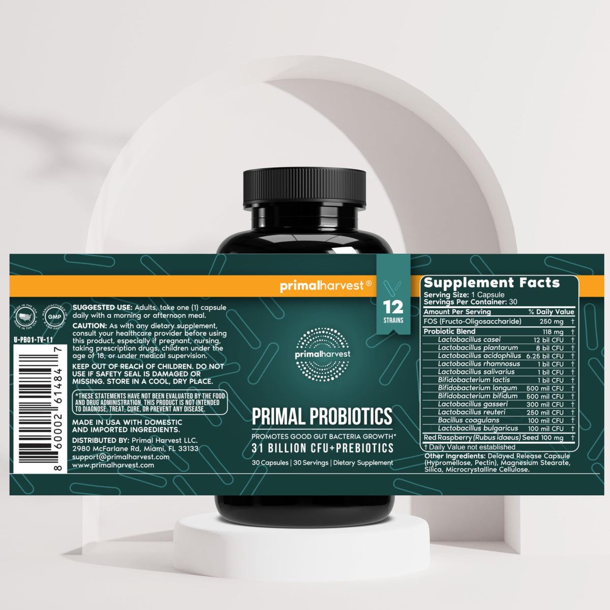 Primal Harvest Probiotic - Daily Supplement